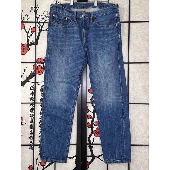 Levi's Other - Levis 501T Jeans Blue Button Fly True 30x28‎ Modern Big - Pre Shrunk Extra Slim